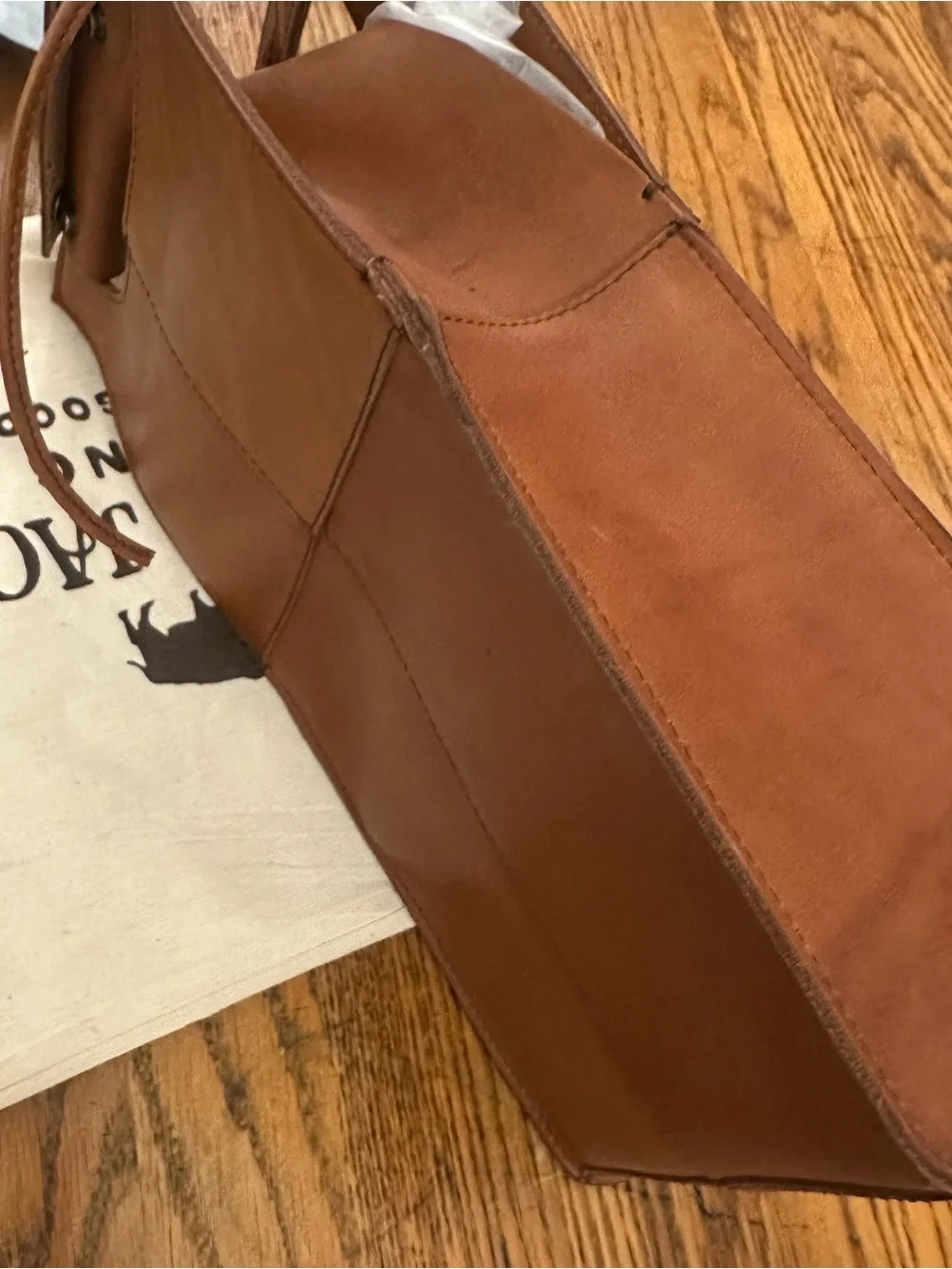 NWT! BUFFALO JACKSON Denver Leather Wine Tote DOUBLE 2-Bottle Carrier $89 OBO